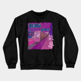 Japanese Trainstation Crewneck Sweatshirt